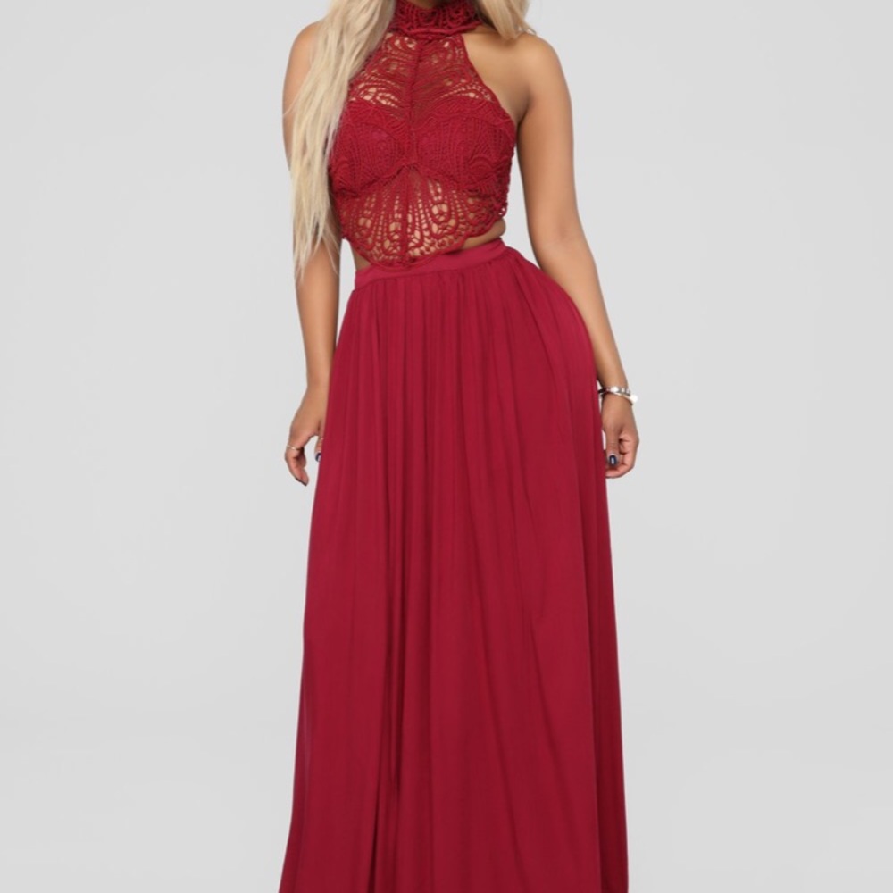 Wine Andromeda Dress